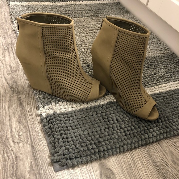 Wedge Peep Toe Bootie - Picture 2 of 5